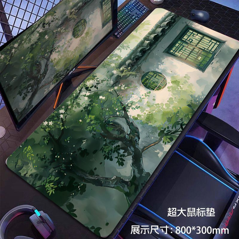 高颜值个性超大号锁边鼠标垫办公