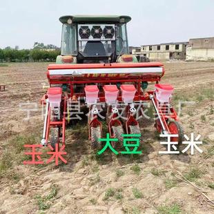 5行悬浮套种玉米精播机山西晋城四轮带黄豆精播机广西宾阳种黄豆