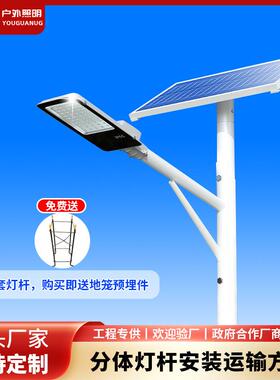 市政工程6米8米太阳能路灯杆户外庭院照明新农村led路灯新中式