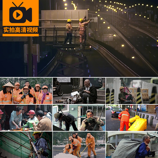 劳动人民农民工环卫工清洁工生活艰辛苦社会底层人群工作视频素材