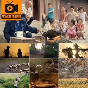 农村乡下故乡怀旧风景怀念儿时童年回忆乡愁家乡景象村庄视频素材