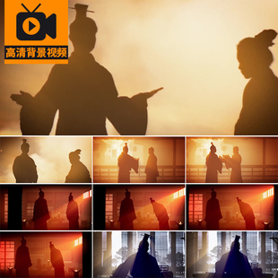 中国古代儒家思想传统文化人物动画孔孟之道古风LED背景视频素材