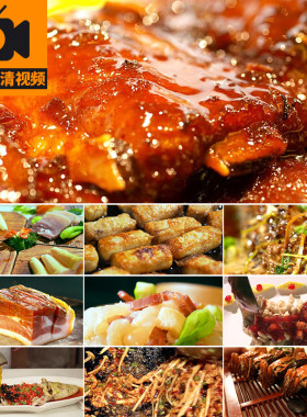 中华美食特色烹饪制作做菜小吃家常菜肴厨师炒菜餐饮实拍视频素材