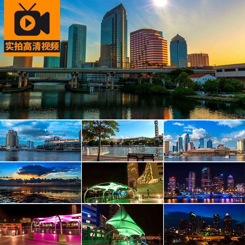 泰国曼谷城市建筑风光地标夜景街道街景旅游旅行实拍剪辑视频素材