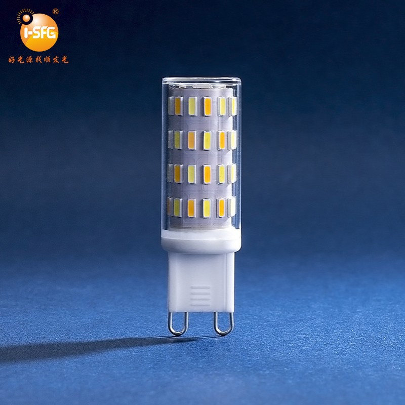 现货g9玉米灯led灯泡陶瓷led照明三色灯泡220v灯泡玉米灯led灯源