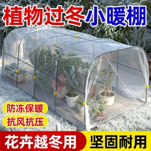 暖棚阳光房加厚塑料膜骨架家用庭院室内温种花养菜室绿植加固支架