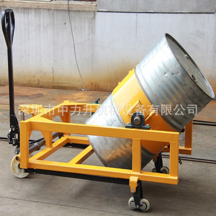 TY400AB钢制油桶混料机搬运车油罐搅拌机防爆气动油桶旋转车