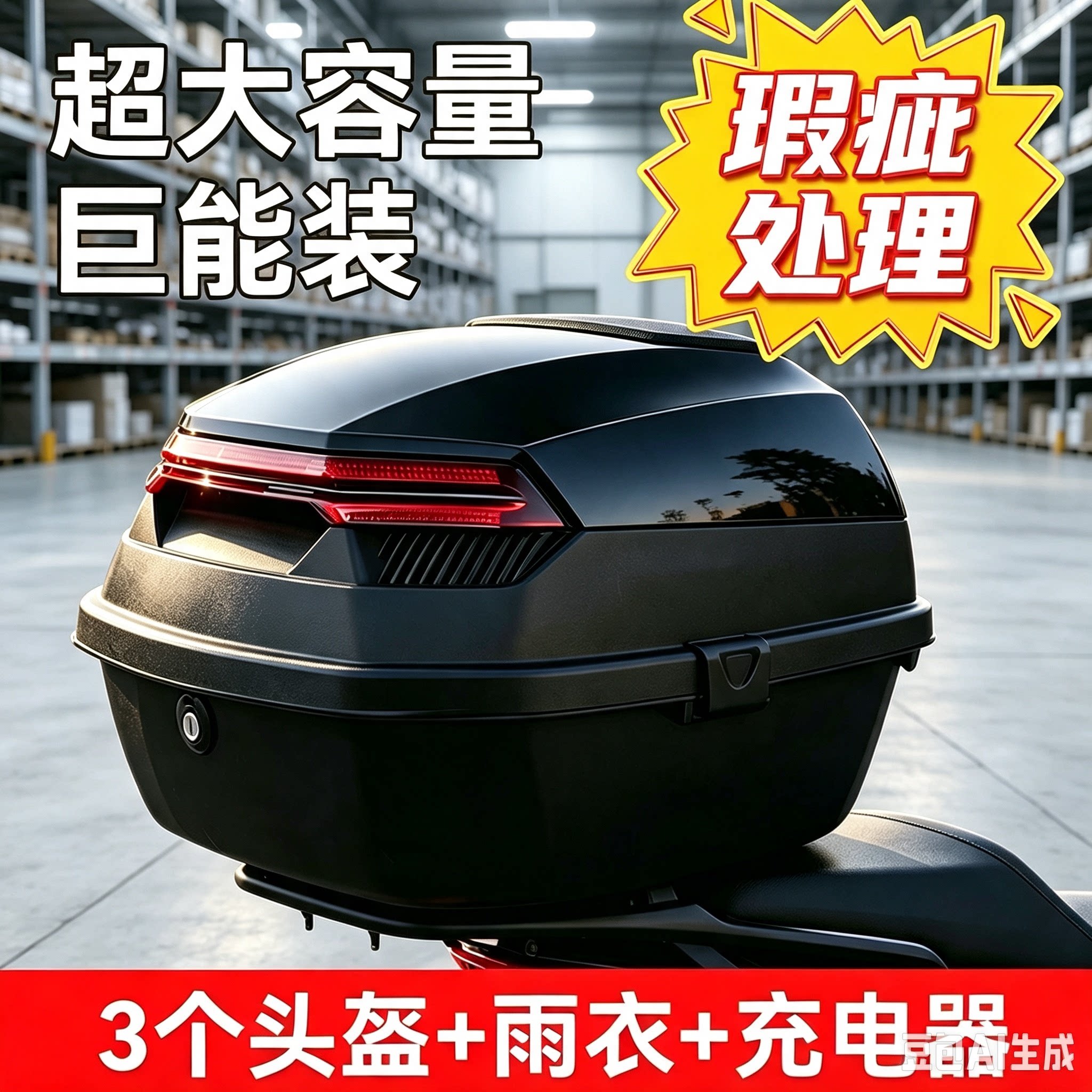 【瑕疵品处理】加厚大容量尾箱