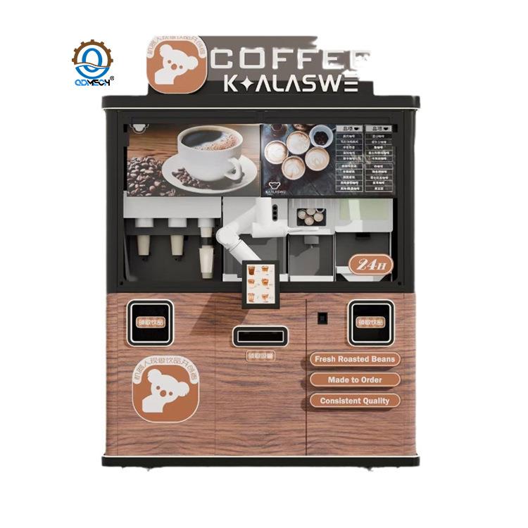 印花咖啡机咖啡屋自动咖啡机现磨咖啡机六轴机器人拉花咖啡机