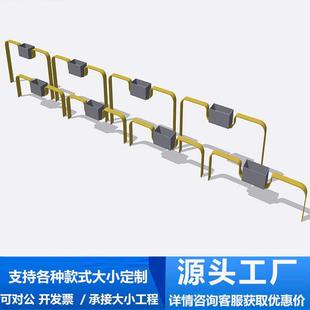 防电动车隔离栏不锈钢挡车杆人行道小区人车分流U形隔离护栏