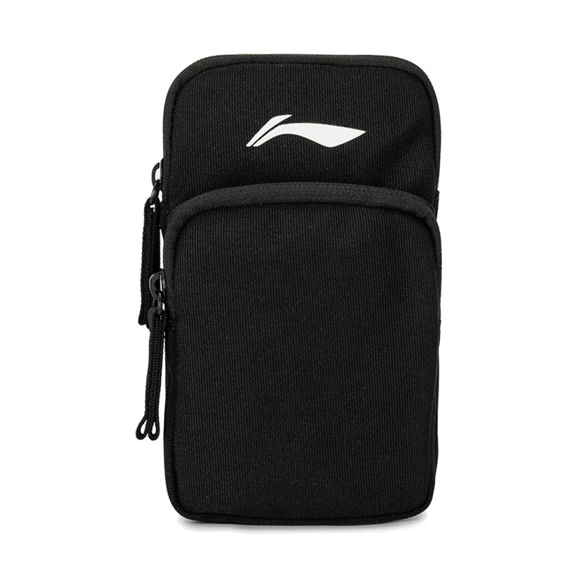 李宁正品运动潮流休闲单肩男女款户外便携收纳抽绳手机包ABJT063