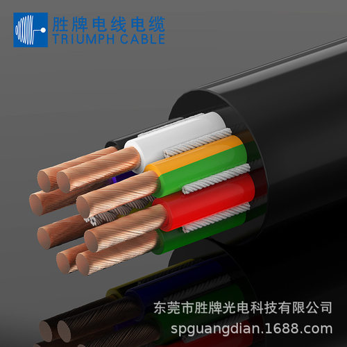 数控车床300万次耐弯折莱茵TUV拖链线TRVV-1MM 高强度聚氯乙烯PVC