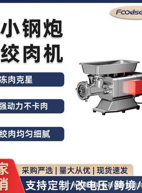 台式绞肉机大功率商用不锈钢大型肉铺用冻肉打碎肉绞馅全自动