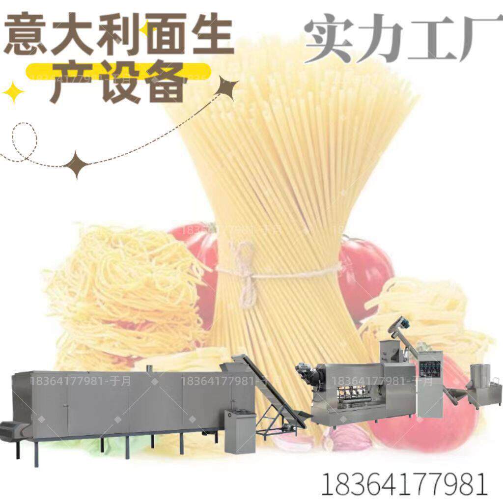螺旋通心粉生产线 空心管意大利面生产线 小型通心粉膨化机