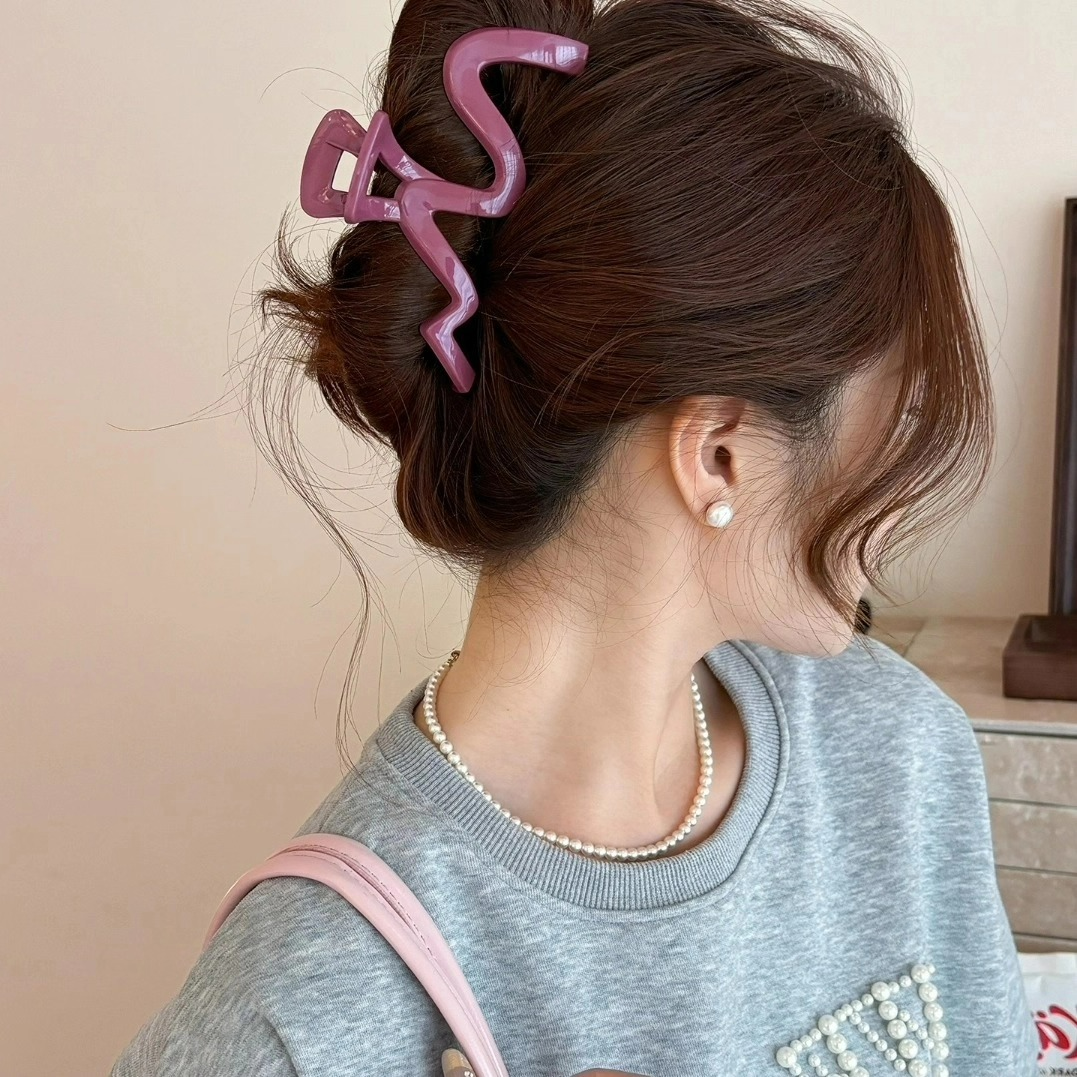 磨砂波浪头发抓夹女大号2025新款高级感气质鲨鱼夹后脑勺发夹发饰,饰品/流行首饰/时尚饰品新,发饰,淘宝优惠券,粉丝福利购,淘宝优惠卷