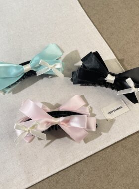 韩系甜美蝴蝶结香蕉夹