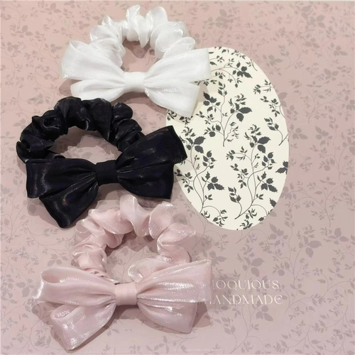 larmood mini cute bow韩系少女灵动甜美doll蝴蝶结迷你发圈