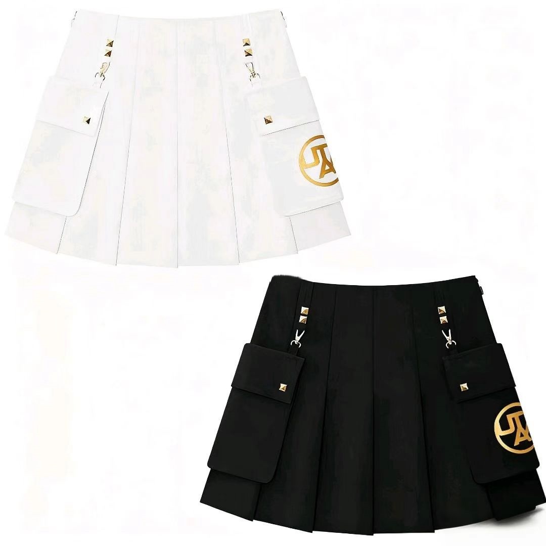 韩国高尔夫球服女装字标半身裙