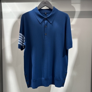 运动百搭修身 韩国高尔夫男士 时尚 短袖 显瘦休闲运动针织上衣 25新款