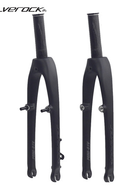 SILVEROCK MINI-01V碳纤维前叉V刹C夹20寸74mm开档小轮折叠车前叉