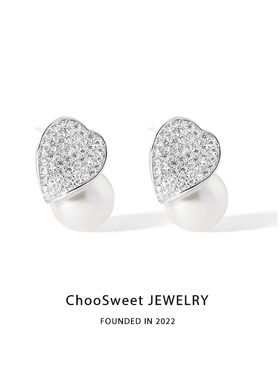 「丽芙的树叶」ChooSweet S925纯银珍珠耳钉轻奢ins小众设计耳饰