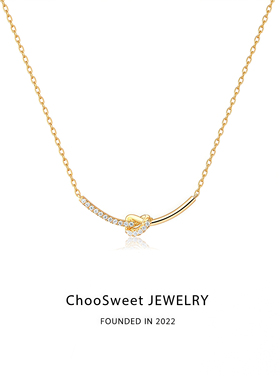「缠绕」ChooSweetS925纯银项链女小众设计感轻奢ins冷淡风锁骨链