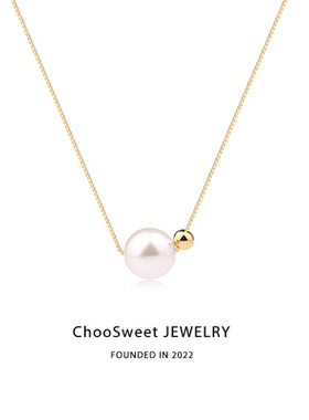「圆珠与珠」ChooSweet纯银珍珠项链轻奢高级感小众设计气质颈链