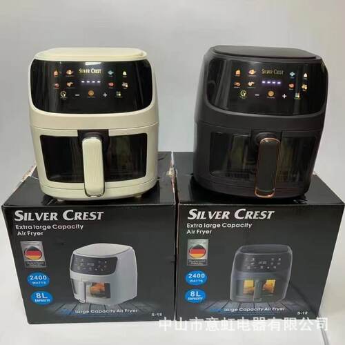 air fryer8L大容量110v220V家用可视空气炸锅英文出口触