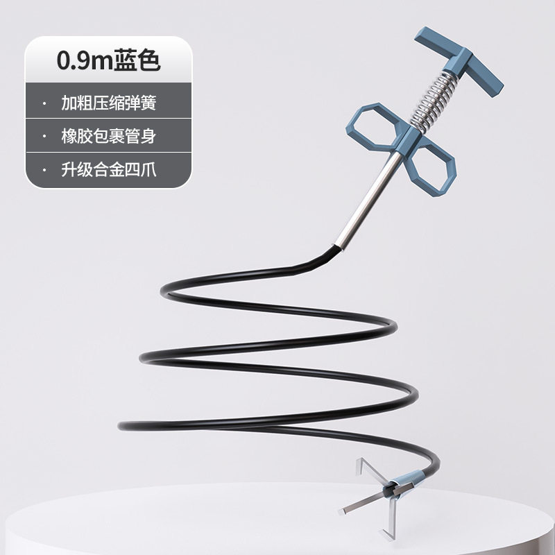 通下水道神器疏通厨房管道厕所堵塞通用捅渠马桶疏通器的专用工具