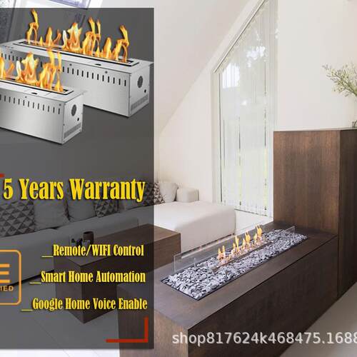 工厂直销正品 别墅 fireplace 1527mmL 智能真火乙醇壁炉燃烧器