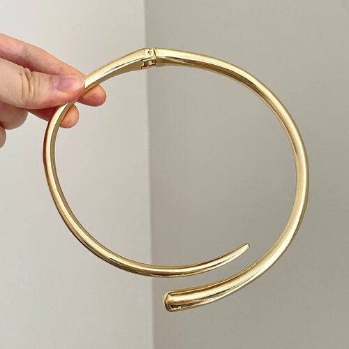 Vintage古着 Arc gold flow light项链