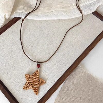 Vintage古着 Weaving Star Wish项链