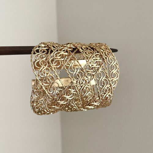 Vintage古着 Ripple Woven Cuff手镯