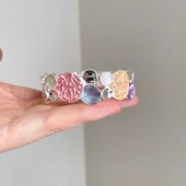 Vintage古着 life手镯 round tree Dropping oil