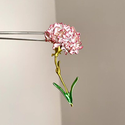 Vintage古着 A Bouquet of Carnations胸针