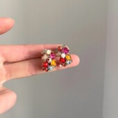 Vintage古着 Glazed fruit耳饰