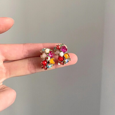 Vintage古着 Glazed fruit耳饰