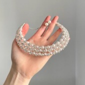 Vintage古着 pearls套装 Snow coloured