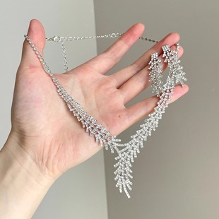 Vintage古着 Rhinestone reverse feather套装