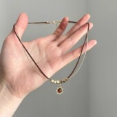 Tiger eye Vintage古着 and starlight项链