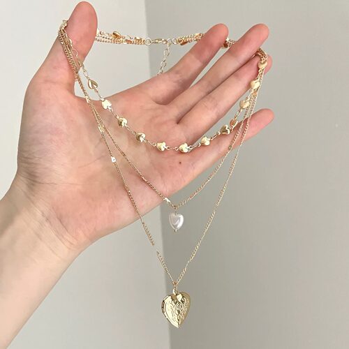 Vintage古着 Heart secret word项链