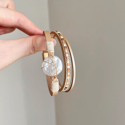 Vintage古着 Bohemian pearl bundle手环