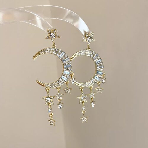 Vintage古着 Crescent Star Word耳饰
