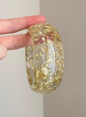 Vintage古着 Gold foil glaming手镯