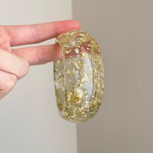 Vintage古着 Gold foil glaming手镯