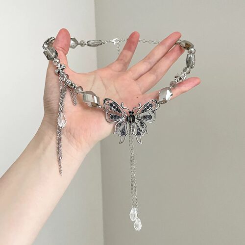 Vintage古着 Shadow Butterfly Collar项链