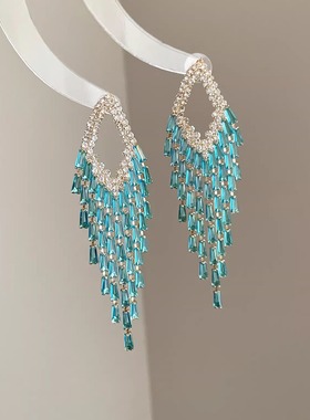 Vintage古着 Sparrow feather tassel耳饰