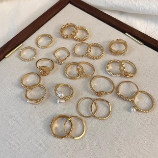 Vintage古着 Natural starry sky elements套戒