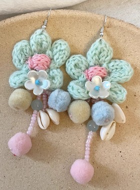 Vintage古着 Woven forest system耳饰