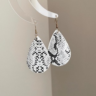 snake swirling pattern耳饰 Silver Vintage古着